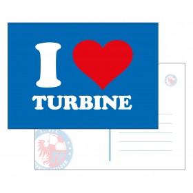 Postkarte 'I love Turbine'