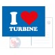 Postkarte 'I love Turbine'